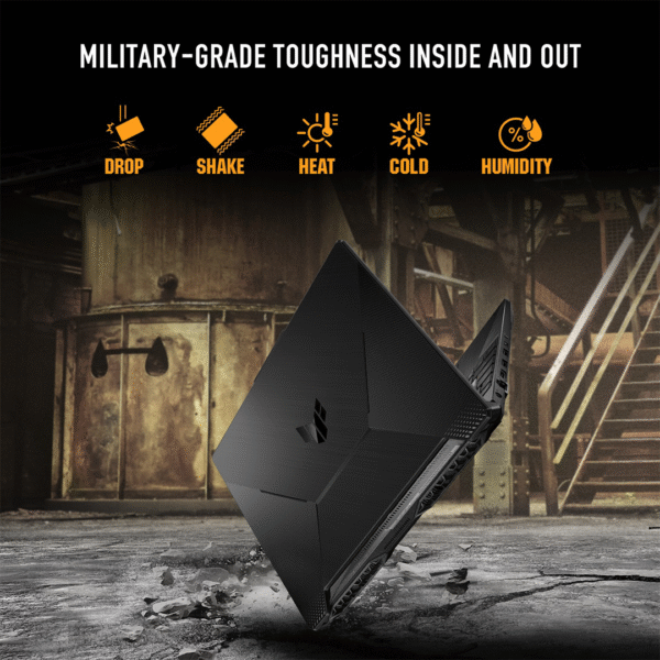 ASUS TUF A15 FA506N Gaming Laptop | Ryzen 5 7535HS | 8GB DDR5 | 512GB SSD | RTX 3050 4GB | 15.6" FHD 144Hz | RGB Backlit | DOS | Black - Image 10