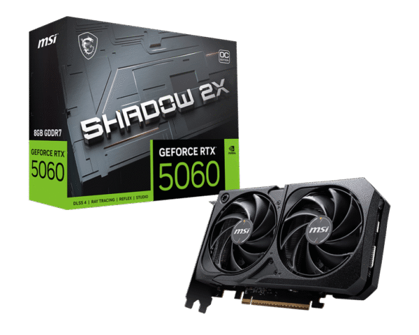 MSI SHADOW GeForce RTX 5060 8GB GDDR7 PCI Express 5.0