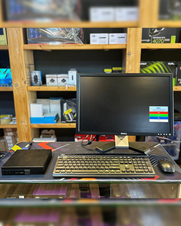 Dell OptiPlex 7060 Micro Desktop Bundle | Intel Core i5 8th Gen | 8GB RAM | 256GB SSD | Win 10 | Wi-Fi | Office 2021 | 24" Dell Monitor | HP CS500 Wireless KB+Mouse - Image 2