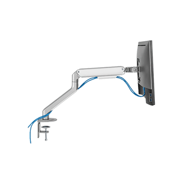 Twisted Minds Single Monitor Economical Spring Assisted Monitor Arm TM-63-C06 | Fits 13"-32" Screens | Supports up to 9kg | 360° Rotation | Adjustable Height & Tilt | VESA 75x75 & 100x100 - Image 2