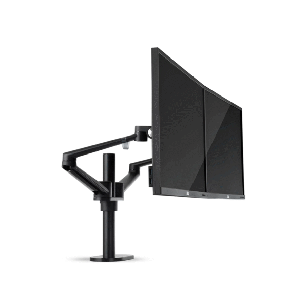 Upergo OL-2 Dual Monitor Arm | Pole-Mounted | Full Motion Aluminum | 17”–32” Screens | Max 6kg per Arm | Gaming & Office Use - Image 2