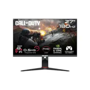 Call Of Duty (COD) 27" FHD, 180Hz, MPRT 0.5ms, HDMI 2.1, Fast IPS Gaming Monitor (Supports VRR & PS5) - Black