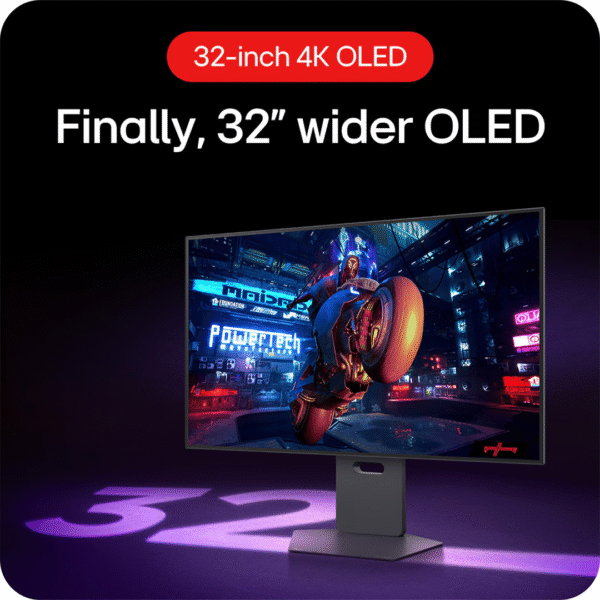 LG UltraGear 32GS95UV-B – 32” OLED 4K UHD Gaming Monitor | 240Hz / 480Hz Dual-Mode | 0.03ms | G-SYNC & FreeSync - Image 3