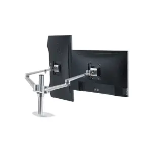 Upergo OL-2 Dual Monitor Arm | Pole-Mounted | Full Motion Aluminum | 17”–32” Screens | Max 6kg per Arm | Gaming & Office Use