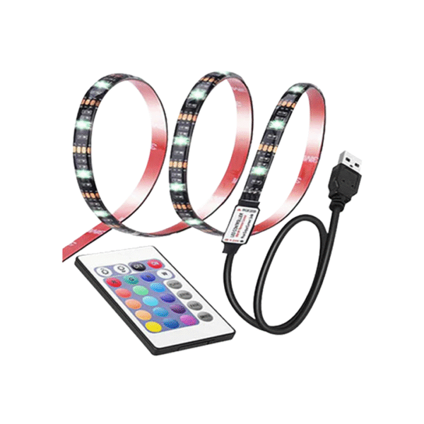 Twisted Minds TM-RGB-2M LED Light Strip – 2M | 16 Static Colors | USB Powered | Remote Control | Gaming & Ambience Setup - Image 2