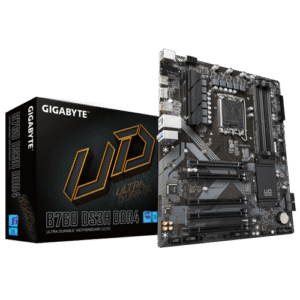 GIGABYTE B760 DS3H DDR4 Motherboard - Supports Intel Core 14th Generation CPUs, 18+2+1 Phase Digital VRM, up to 5333MHz DDR4 (OC), 2xPCIe 4.0 M.2, GbE LAN, USB 3.2 Gen 2