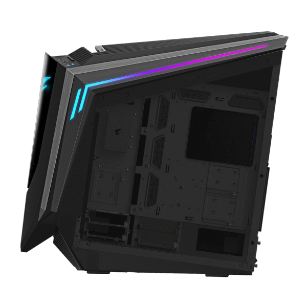 Gigabyte Aorus C700 Glass aRGB Full-Tower Computer Case, Tempered Glass Side Panel, Up to 420mm Radiator & 8x Fans Support, 5x Pre-Installed Fans, USB-C 3.1 Gen2/ USB 3.0 *4, Black - Image 7