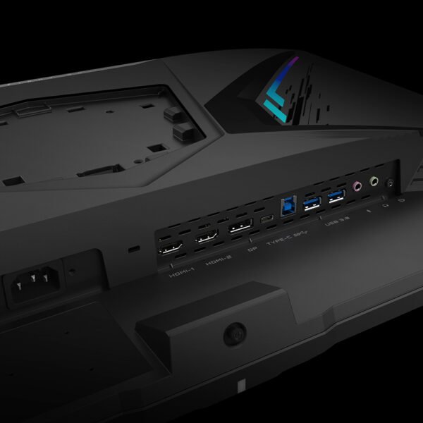 GIGABYTE AORUS FI32Q 32" 165Hz 1440p HBR3,NVIDIA G-SYNC Compatible,Exclusive Built-in ANC, -KVM, 2560x1440 Display,1ms Response Time,HDR, 94% DCI-P3,1x DisplayPort 1.4,2x HDMI 2.0,2x USB 3.0,1x USB C - Image 5