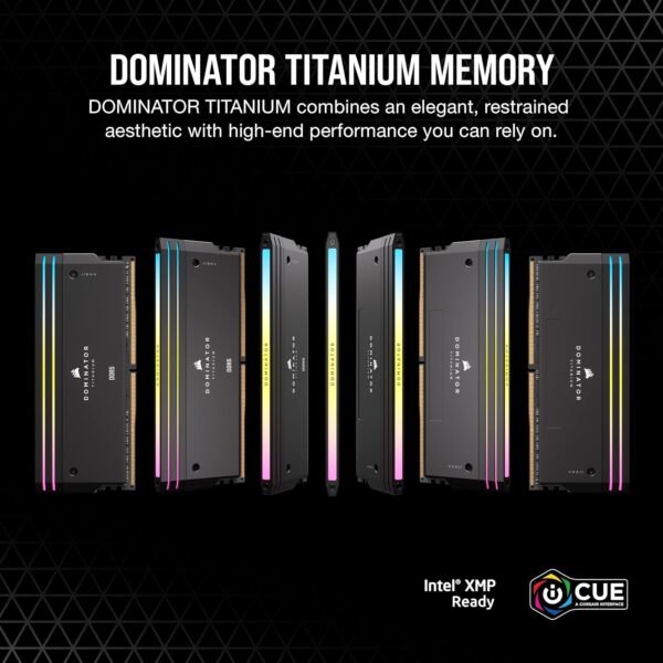CORSAIR DOMINATOR® TITANIUM RGB 32GB (2x16GB) DDR5 DRAM 6000MT/s CL30 AMD EXPO & Intel XMP Memory Kit - Image 5