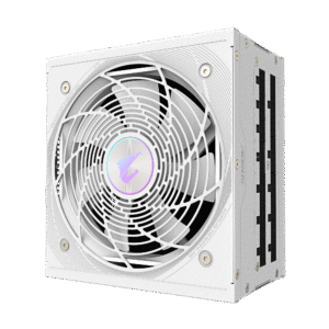 GIGABYTE AORUS Elite P1000W Ice Power Supply - PCIe 5.0, 80 Plus Platinum, Fully Modular Design, 120mm Fan, ATX 3.0 Compatible