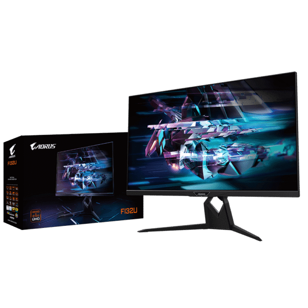 GIGABYTE AORUS FI32U 32" 4K SS IPS Gaming Monitor, Exclusive Built-in ANC, 3840x2160 Display, 144 Hz Refresh Rate, 1ms Response Time (GTG), 1x Display Port 1.4,2x HDMI 2.1,2x USB 3.0,with Type-C,BLACK - Image 15