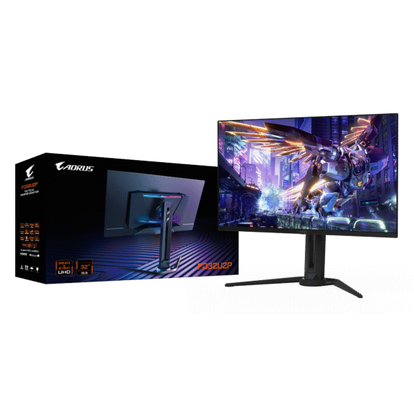 Gigabyte Aorus FO32U2P Gaming Monitor, 32" 4K UHD OLED Display, 240Hz Refresh Rate, 0.03ms (GtG) Response Time, Tactical Switch, Daisy Switch, 6 Axis Color Control, Black - Image 4