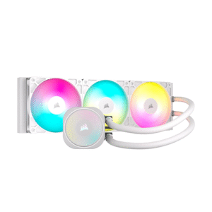 CORSAIR Nautilus 360 RS ARGB Liquid CPU Cooler – 360mm AIO – Low-Noise – Direct Motherboard Connection – Daisy-Chain – Intel LGA 1851/1700, AMD AM5/AM4 – 3X RS120 ARGB Fans Included – White