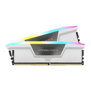 CORSAIR VENGEANCE® RGB 32GB (2x16GB) DDR5 DRAM 6000MT/s CL40 Memory Kit-WHITE