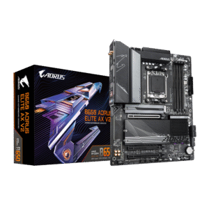 GIGABYTE B650 AORUS Elite AX V2 (AM5/ LGA 1718/ AMD/ B650/ ATX/DDR5/ Triple M.2/ PCIe 5.0/ USB 3.2 Gen2X2 Type-C/WiFi 6E/ 2.5GbE LAN/Q-Flash Plus/EZ-Latch/Motherboard)