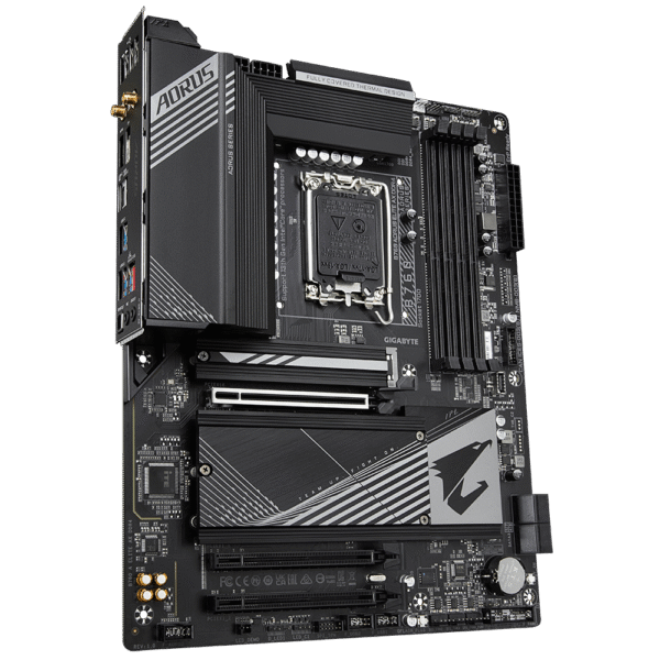 Gigabyte B760 AORUS ELITE AX DDR4 Motherboard - Supports Intel Core 14th Gen CPUs, 12*+1+1 Phases Digital VRM, up to 5333MHz DDR4 (OC), 3xPCIe 4.0 M.2, Wi-Fi 6E, 2.5GbE LAN, USB 3.2 Gen 2 - Image 3