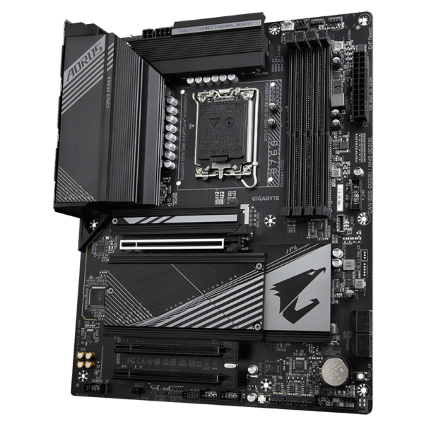 Gigabyte B760 AORUS ELITE AX DDR4 Motherboard - Supports Intel Core 14th Gen CPUs, 12*+1+1 Phases Digital VRM, up to 5333MHz DDR4 (OC), 3xPCIe 4.0 M.2, Wi-Fi 6E, 2.5GbE LAN, USB 3.2 Gen 2 - Image 4