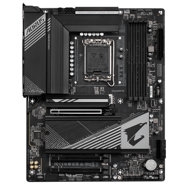 GIGABYTE B760 AORUS ELITE DDR4 Motherboard, Intel B760 Chipset, 4x DDR4 DIMM Slot, 128GB Max Memory, 3x PCIe 4.0 x4 M.2 Connectors, 2.5GbE LAN, 4x SATA 6Gb/s, 1x HDMI & DP | B760-AORUS-ELITE-DDR4 - Image 2