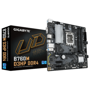 GIGABYTE B760M D3HP DDR4 Motherboard - Supports 14th Gen Intel Core Processors, 4+1+1 Phase Digital VRM, up to 5333MHz DDR4 (OC), 2xPCIe 4.0 M.2, GbE LAN, USB 3.2 Gen1