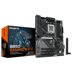 GIGABYTE B850 Gaming WIFI6 AMD AM5 LGA 1718 Motherboard, ATX, DDR5, 3X M.2, PCIe 5.0, USB-C, WIFI6E, 1GbE LAN, EZ-Latch