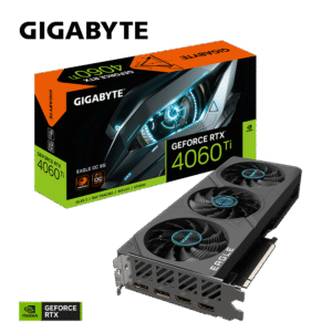 GIGABYTE GeForce RTX 4060 Ti Eagle OC 8G Graphics Card, 3X WINDFORCE Fans, 8GB 128-bit GDDR6, GV-N406TEAGLE OC-8GD Video Card