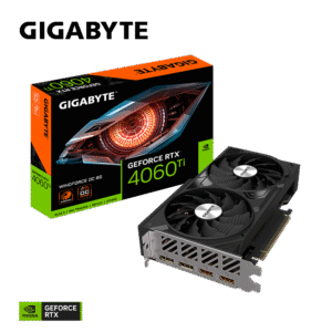 GIGABYTE NVIDIA GeForce RTX 4060 Ti WINDFORCE OC Graphics Card - 8GB GDDR6, 128-bit, PCI-E 4.0, 2550MHz Core Clock, 2X DP 1.4, 2X HDMI 2.1a, NVIDIA DLSS 3 - GV-N406TWF2OC-8GD