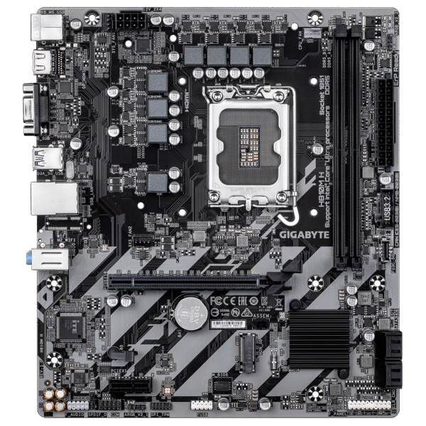 GIGABYTE H810M H Motherboard - Intel Core Ultra (Series 2) CPUs, 4+1+2 Phases VRM, up to 6400MHz DDR5, 1xPCIe 4.0 M.2, 1GbE LAN, USB 3.2 Gen 1 - Image 2