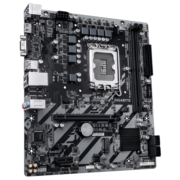 GIGABYTE H810M H Motherboard - Intel Core Ultra (Series 2) CPUs, 4+1+2 Phases VRM, up to 6400MHz DDR5, 1xPCIe 4.0 M.2, 1GbE LAN, USB 3.2 Gen 1 - Image 3