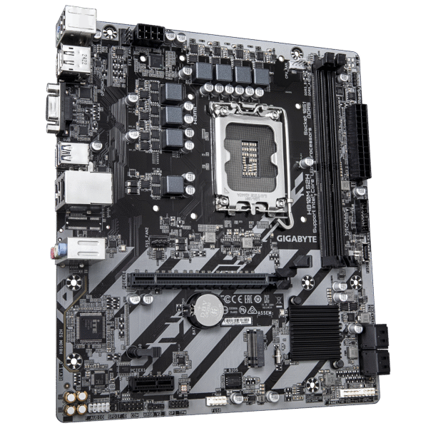GIGABYTE H810M S2H Intel Core Ultra (Series 2) LGA 1851 Motherboard, mATX, DDR5, 1x M.2, PCIe 4.0, USB 3.2 Gen1, 1GbE LAN, EZ-Latch - Image 3