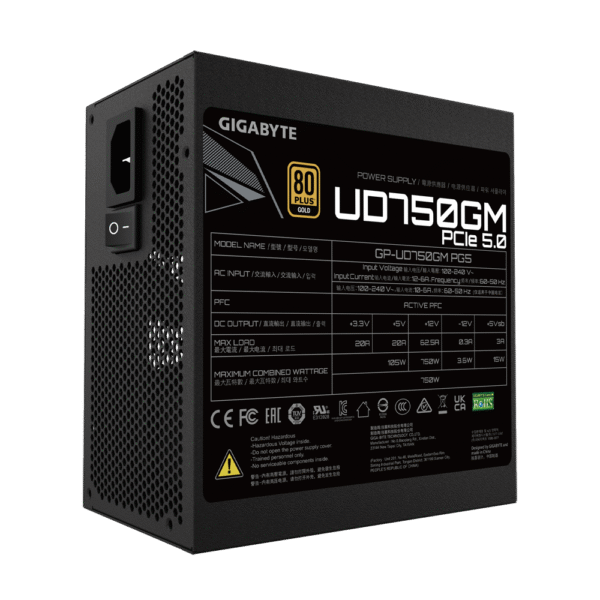 GIGABYTE GP-UD750GM PG5 750W 80+ Gold Power Supply - Image 5