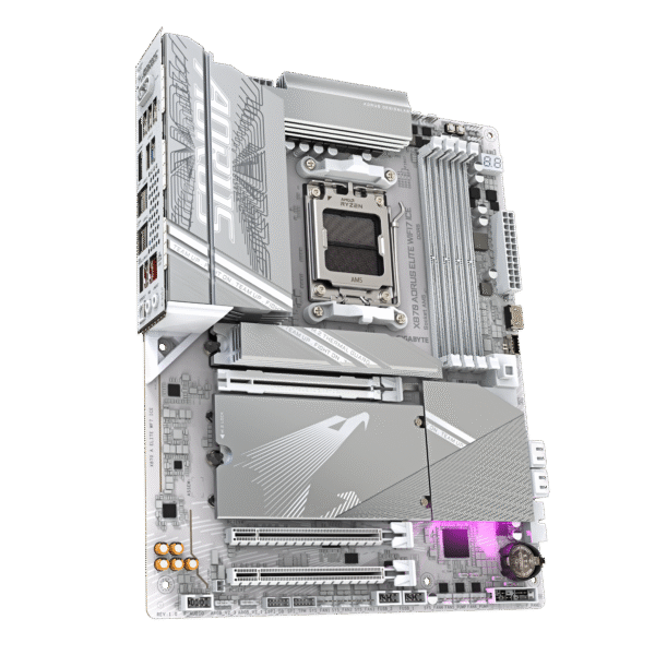 GIGABYTE X870 AORUS Elite WIFI7 ICE AMD AM5 LGA 1718 Motherboard, ATX, DDR5, 4X M.2, PCIe 5.0, USB4, WIFI7, 2.5GbE LAN, EZ-Latch - Image 3