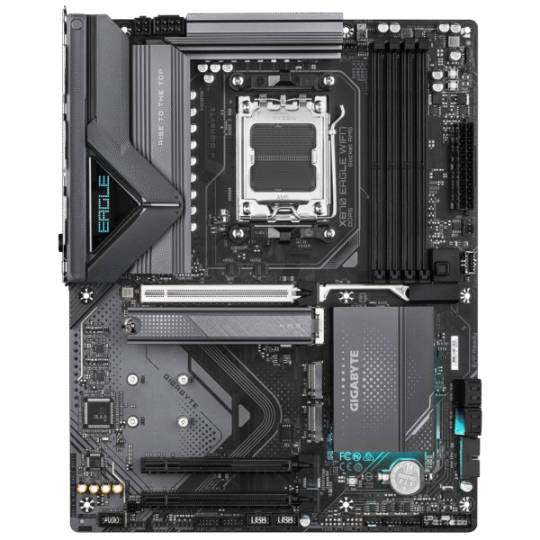 GIGABYTE X870 Eagle WIFI7 AMD AM5 LGA 1718 Motherboard, ATX, DDR5, 4X M.2, PCIe 5.0, USB4, WIFI7, 2.5GbE LAN, EZ-Latch - Image 2