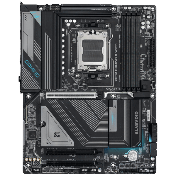 GIGABYTE X870 Gaming X WIFI7 AMD AM5 LGA 1718 Motherboard, ATX, DDR5, 3X M.2, PCIe 5.0, USB4, WIFI7, 2.5GbE LAN, EZ-Latch - Image 2