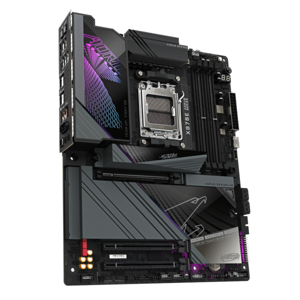 GIGABYTE X870E AORUS Master AMD AM5 LGA 1718 Motherboard, ATX, DDR5, 4X M.2, PCIe 5.0, USB4, WIFI7, 5GbE LAN, EZ-Latch - Image 2