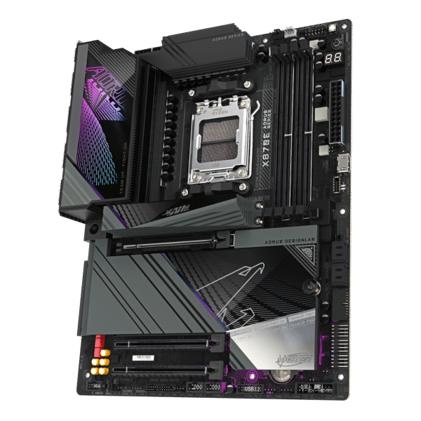 GIGABYTE X870E AORUS Master AMD AM5 LGA 1718 Motherboard, ATX, DDR5, 4X M.2, PCIe 5.0, USB4, WIFI7, 5GbE LAN, EZ-Latch - Image 3