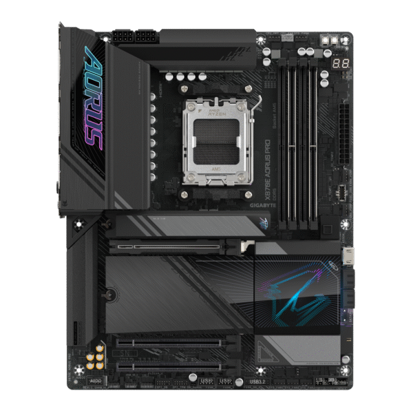 GIGABYTE X870E AORUS PRO AMD AM5 LGA 1718 Motherboard, ATX, DDR5, 4X M.2, PCIe 5.0, USB4, WIFI7, 2.5GbE LAN, EZ-Latch - Image 3
