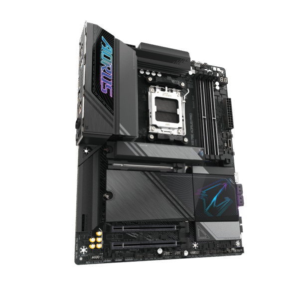 GIGABYTE X870E AORUS PRO AMD AM5 LGA 1718 Motherboard, ATX, DDR5, 4X M.2, PCIe 5.0, USB4, WIFI7, 2.5GbE LAN, EZ-Latch - Image 6