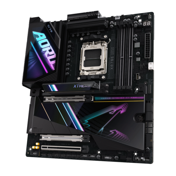 GIGABYTE X870E AORUS Xtreme AI TOP AMD AM5 LGA 1718 Motherboard, E-ATX, DDR5, 4X M.2, PCIe 5.0, USB4, WIFI7, 10GbE LAN, EZ-Latch - Image 3