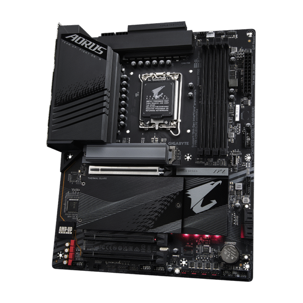 GIGABYTE Z790 AORUS Elite AX DDR4 (LGA 1700/ Intel Z790/ ATX/ DDR5/ Quad M.2/ PCIe 5.0/ USB 3.2 Gen2X2 Type-C/Intel WiFi 6E/ 2.5GbE LAN/Q-Flash Plus/PCIe EZ-Latch/Gaming Motherboard - Image 4