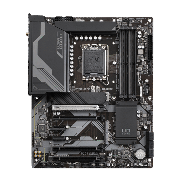 GIGABYTE Z790 UD AC (LGA 1700/ Intel Z790/ ATX/ DDR5/ Triple M.2/ PCIe 5.0/ USB 3.2 Gen2X2 Type-C/Intel Wi-Fi/ 2.5GbE LAN/PCIe EZ-Latch/Multi-Key/Motherboard) - Image 2