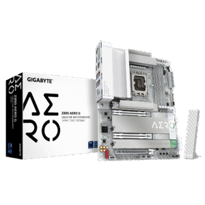 GIGABYTE Z890 AERO G Intel Core Ultra (Series 2) LGA 1851 Motherboard, ATX, DDR5, 5xM.2, PCIe 5.0, Thunderbolt 4, WIFI7, Dual 2.5Gbe LAN, EZ-Latch