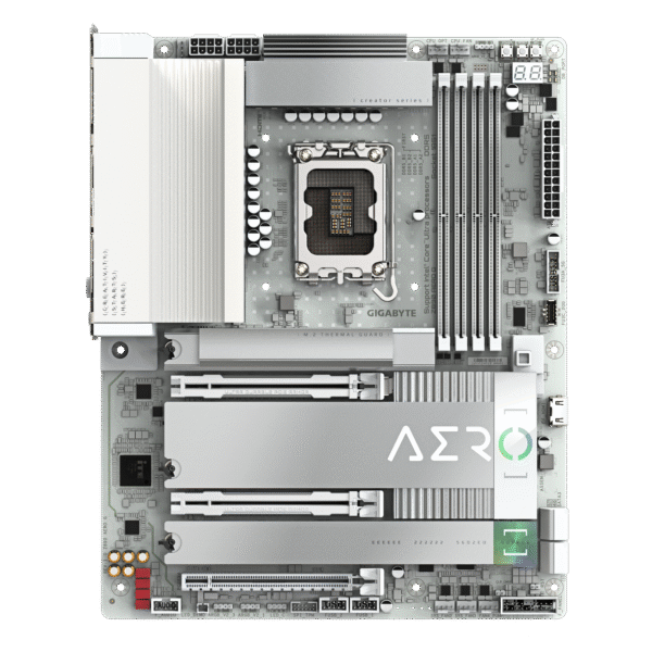 GIGABYTE Z890 AERO G Intel Core Ultra (Series 2) LGA 1851 Motherboard, ATX, DDR5, 5xM.2, PCIe 5.0, Thunderbolt 4, WIFI7, Dual 2.5Gbe LAN, EZ-Latch - Image 2