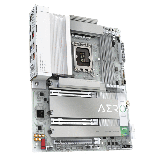 GIGABYTE Z890 AERO G Intel Core Ultra (Series 2) LGA 1851 Motherboard, ATX, DDR5, 5xM.2, PCIe 5.0, Thunderbolt 4, WIFI7, Dual 2.5Gbe LAN, EZ-Latch - Image 3