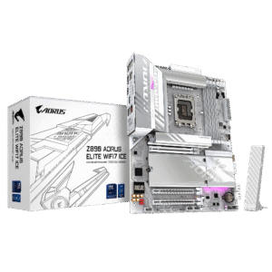 GIGABYTE Z890 AORUS Elite WIFI7 ICE Intel Core Ultra (Series 2) LGA 1851 Motherboard, ATX, DDR5, 3X M.2, PCIe 5.0, Thunderbolt 4, WIFI7, 2.5GbE LAN, EZ-Latch