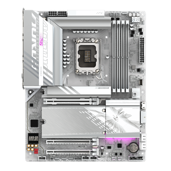 GIGABYTE Z890 AORUS Elite WIFI7 ICE Intel Core Ultra (Series 2) LGA 1851 Motherboard, ATX, DDR5, 3X M.2, PCIe 5.0, Thunderbolt 4, WIFI7, 2.5GbE LAN, EZ-Latch - Image 3