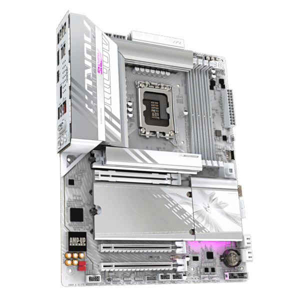 GIGABYTE Z890 AORUS Elite WIFI7 ICE Intel Core Ultra (Series 2) LGA 1851 Motherboard, ATX, DDR5, 3X M.2, PCIe 5.0, Thunderbolt 4, WIFI7, 2.5GbE LAN, EZ-Latch - Image 2