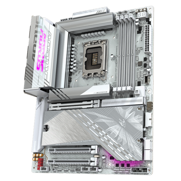 GIGABYTE Z890 AORUS Elite X ICE Intel Core Ultra (Series 2) LGA 1851 Motherboard, ATX, DDR5, 5X M.2, PCIe 5.0, Thunderbolt 4, WIFI7, 2.5GbE LAN, EZ-Latch - Image 3