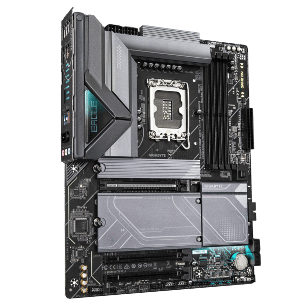 GIGABYTE Z890 Eagle WIFI7 Intel Core Ultra (Series 2) LGA 1851 Motherboard, ATX, DDR5, 4X M.2, PCIe 5.0, USB4, WIFI7, 2.5GbE LAN, EZ-Latch - Image 3