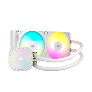 CORSAIR Nautilus 240 RS ARGB Liquid CPU Cooler – 240mm AIO – Low-Noise – Direct Motherboard Connection – Daisy-Chain – Intel LGA 1851/1700, AMD AM5/AM4 – 2X RS120 ARGB Fans Included – White