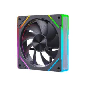 SNOWMAN BM-EK120-ARGB – 120mm High Wind ARGB Cooling Fan | 4-Pin PWM + 3-Pin ARGB
